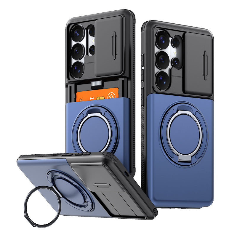 Funda antigolpes 2 en 1 con tarjetero oculto