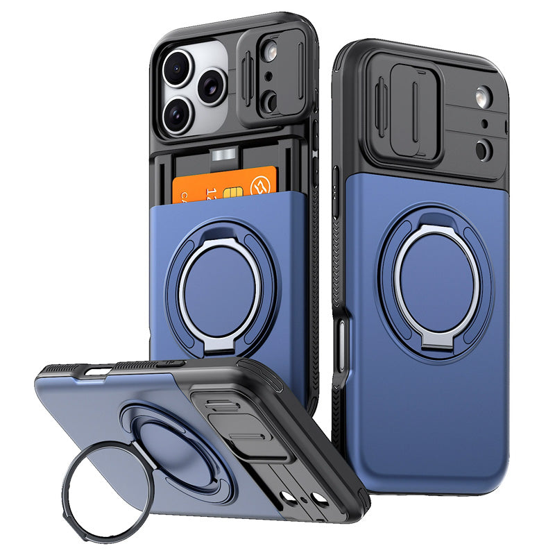 Funda antigolpes con tarjetero para teléfono