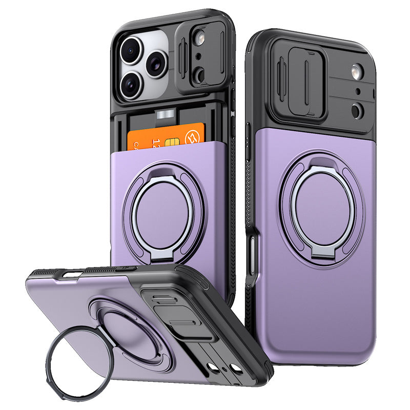 Funda antigolpes con tarjetero para teléfono