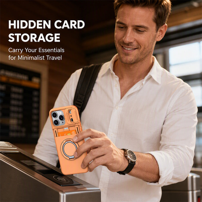 Funda anticastsos amb butxaca per a targetes per a telèfon