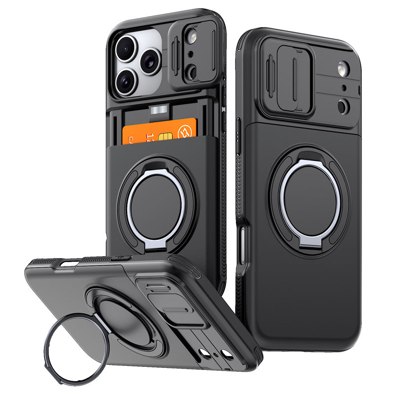 Funda antigolpes con tarjetero para teléfono