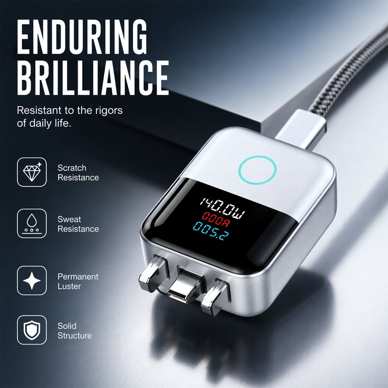 ⚡ Protege la carga de forma más inteligente – Protección para la carga USB-C con pantalla LED clara