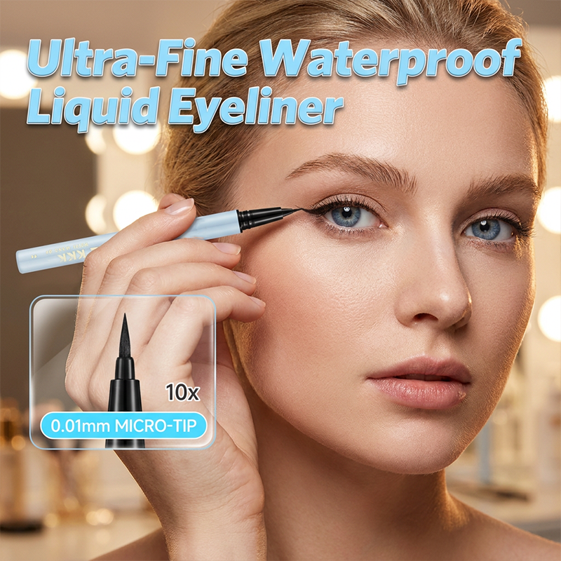 Vanntett smal eyeliner uten å smøre ut