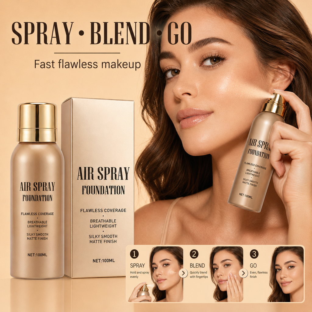 Base de maquillaje en spray efecto aerógrafo, acabado perfecto