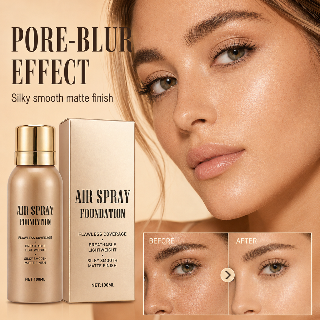 Base de maquillaje en spray efecto aerógrafo, acabado perfecto