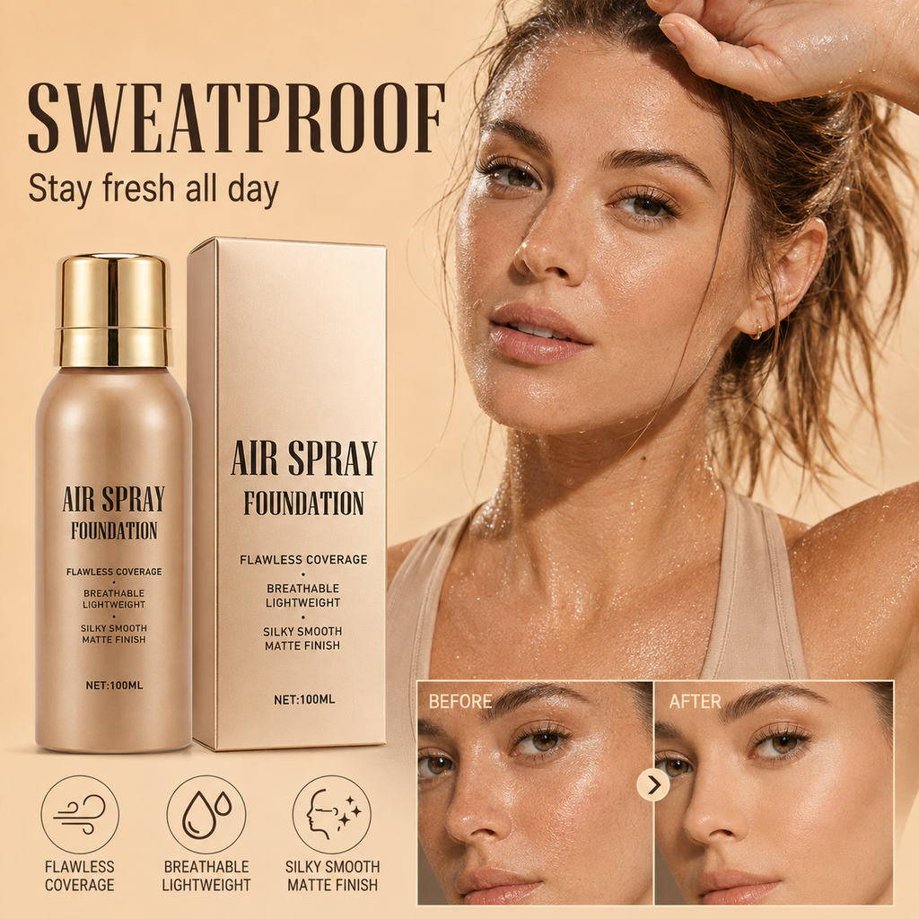 Base de maquillaje en spray efecto aerógrafo, acabado perfecto