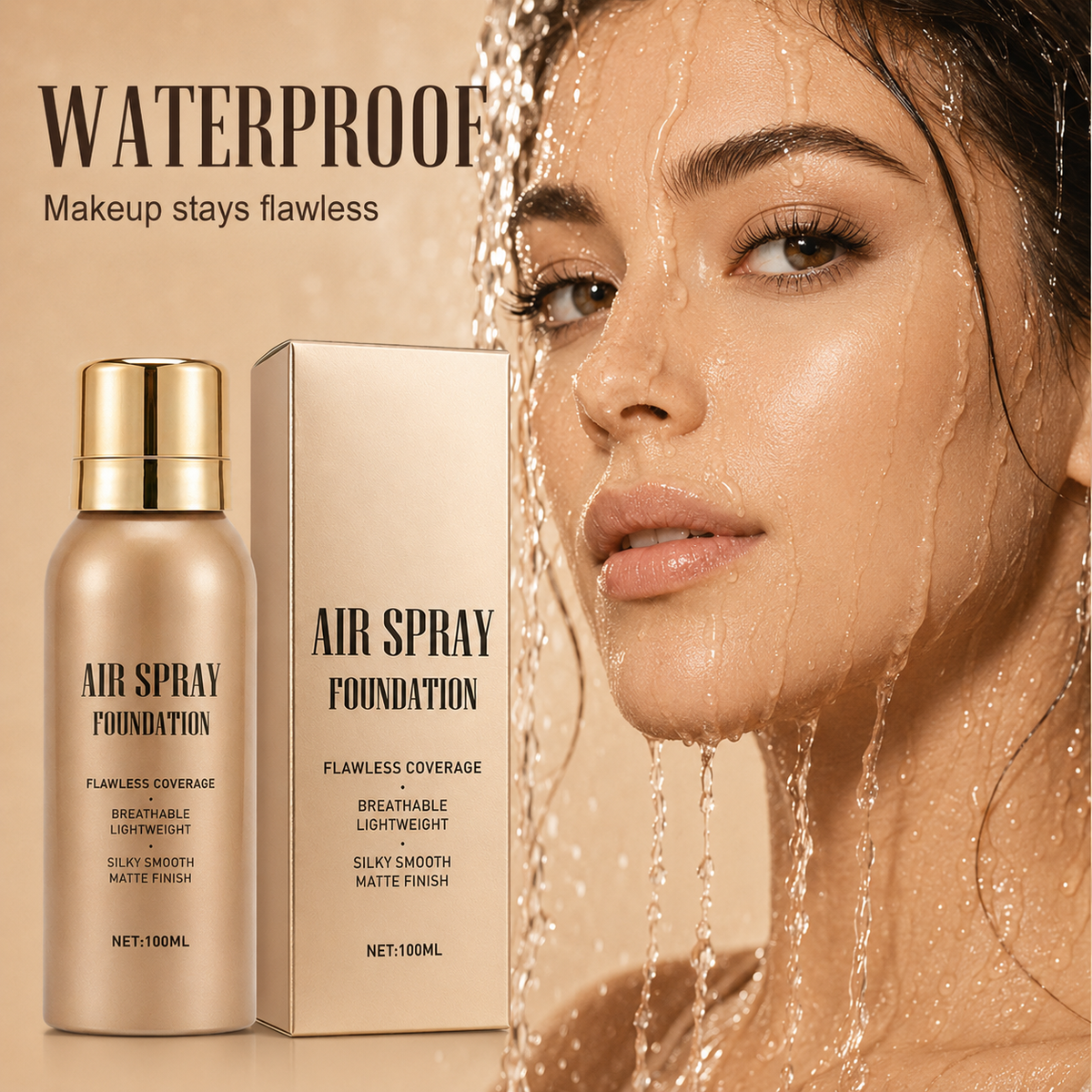 Fondotinta spray effetto aerografo, finish perfetto