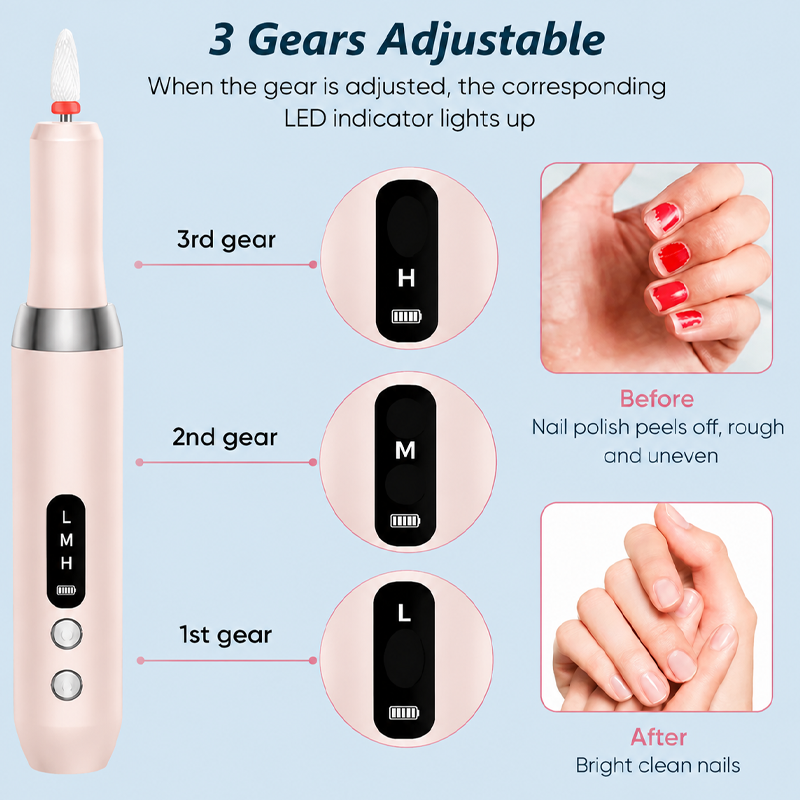 💅 ¡50% DE DESCUENTO! 🔋 Taladro eléctrico inalámbrico para uñas – Portátil, recargable y con base de carga – Manicura profesional en casa con total facilidad ✨