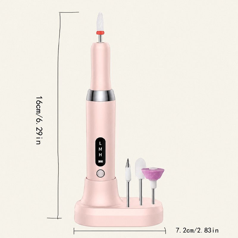 💅 ¡50% DE DESCUENTO! 🔋 Taladro eléctrico inalámbrico para uñas – Portátil, recargable y con base de carga – Manicura profesional en casa con total facilidad ✨