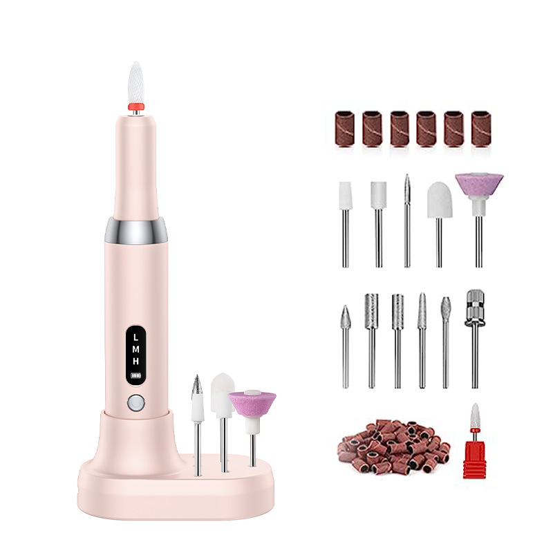 💅 ¡50% DE DESCUENTO! 🔋 Taladro eléctrico inalámbrico para uñas – Portátil, recargable y con base de carga – Manicura profesional en casa con total facilidad ✨