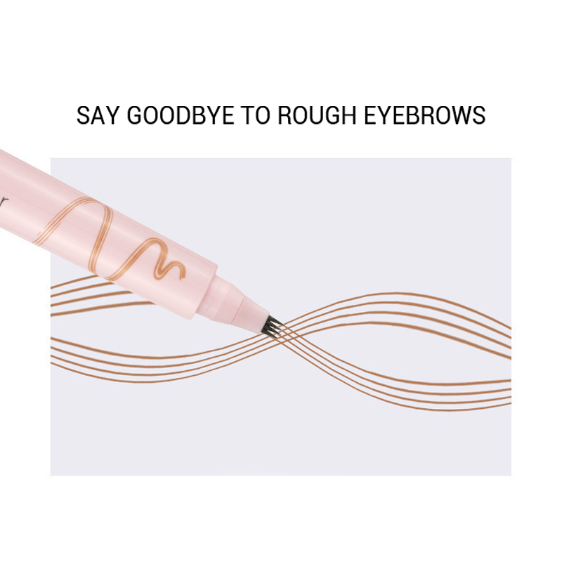 Crayon à sourcils 4 pointes waterproof effet poils naturels