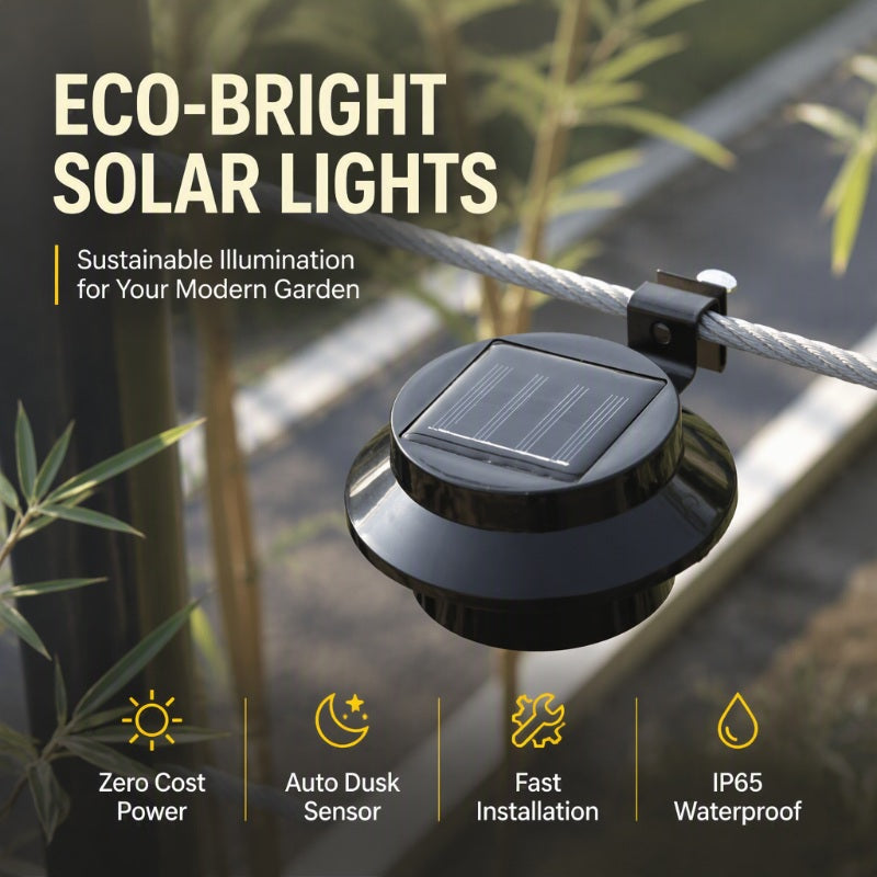 Applique murale solaire LED étanche pour gouttière