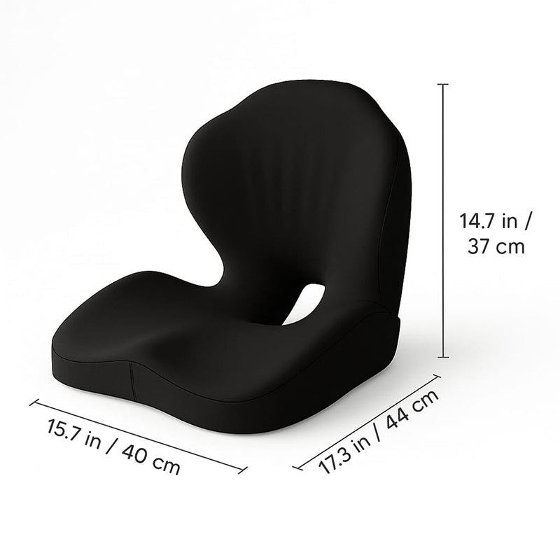 Canyó ergonòmic per a seure amb suport lumbar