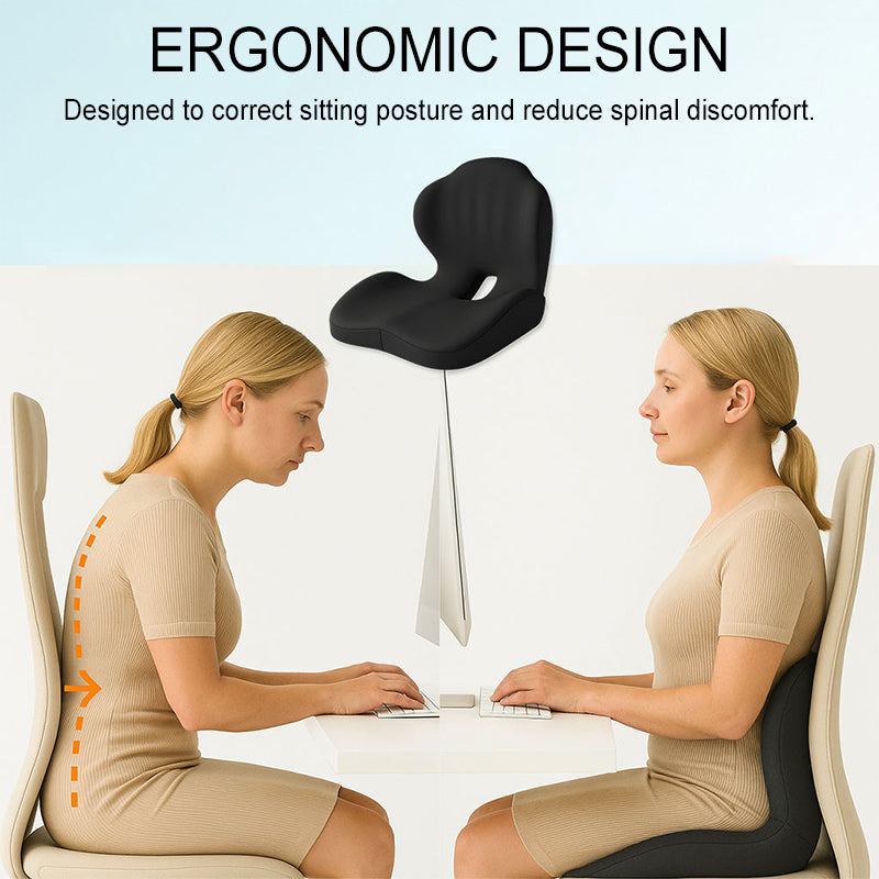 Canyó ergonòmic per a seure amb suport lumbar