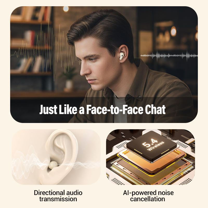 Écouteurs Bluetooth sans fil double paire avec étui de recharge LED