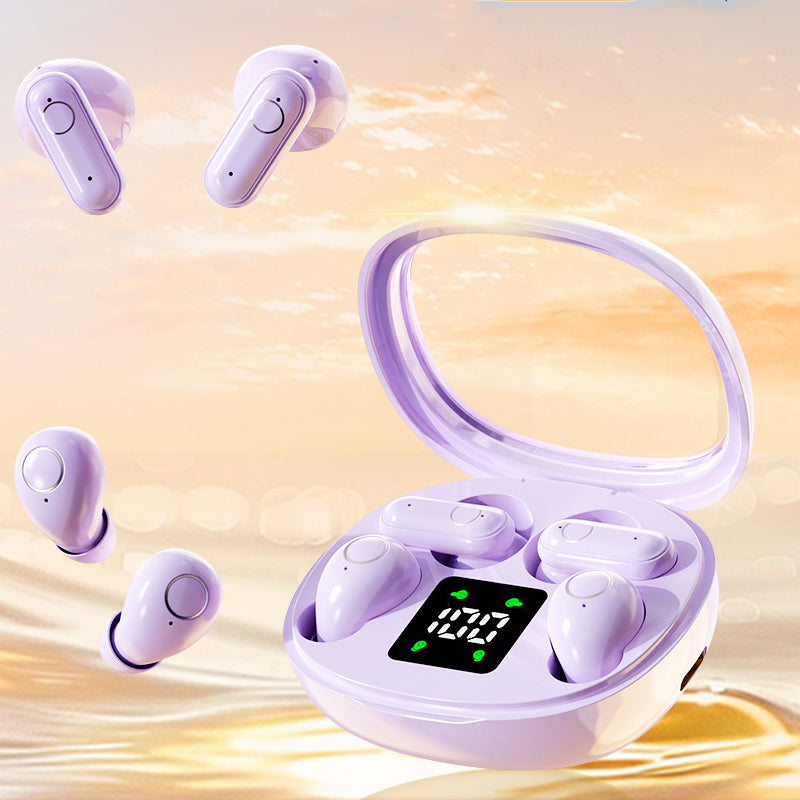 Écouteurs Bluetooth sans fil double paire avec étui de recharge LED