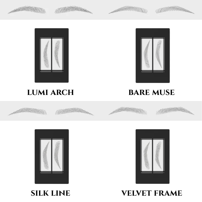 Kit de tatouage temporaire pour sourcils effet microblading résistant à l’eau