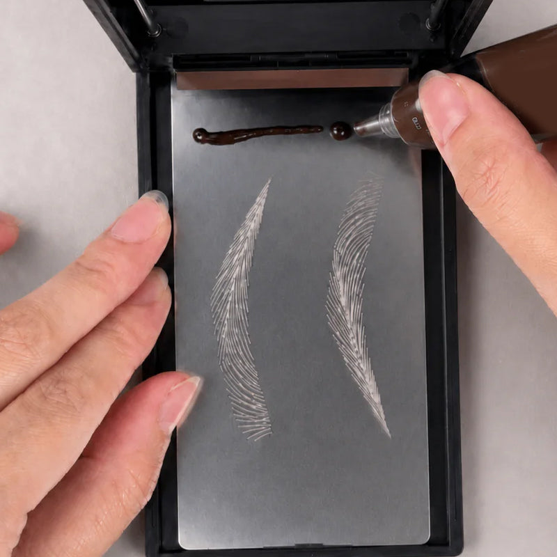 Kit de tatouage temporaire pour sourcils effet microblading résistant à l’eau