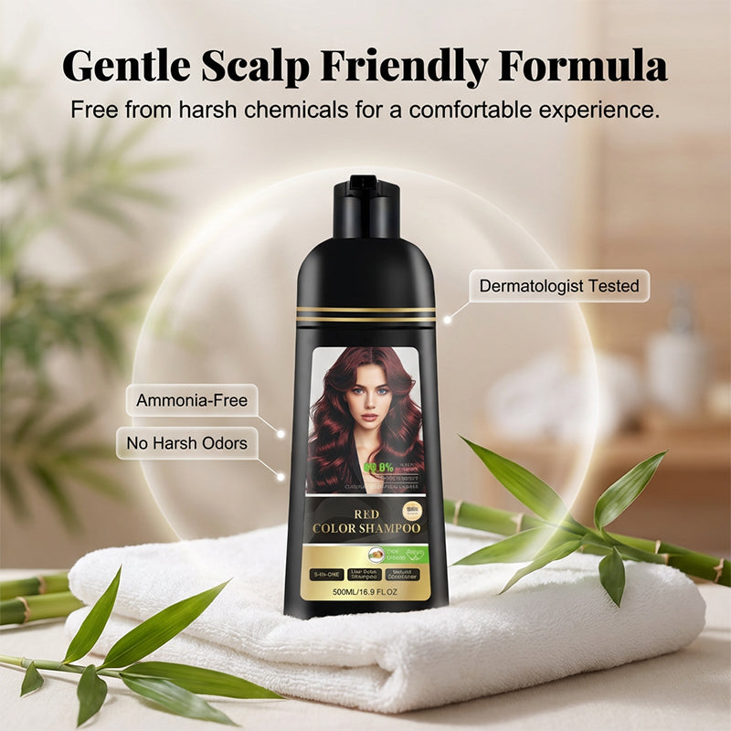 Shampooing colorant et nourrissant pour cheveux