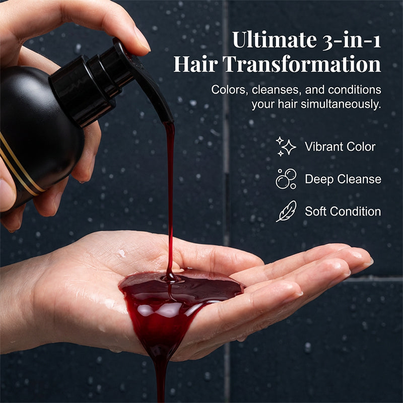 Shampooing colorant et nourrissant pour cheveux