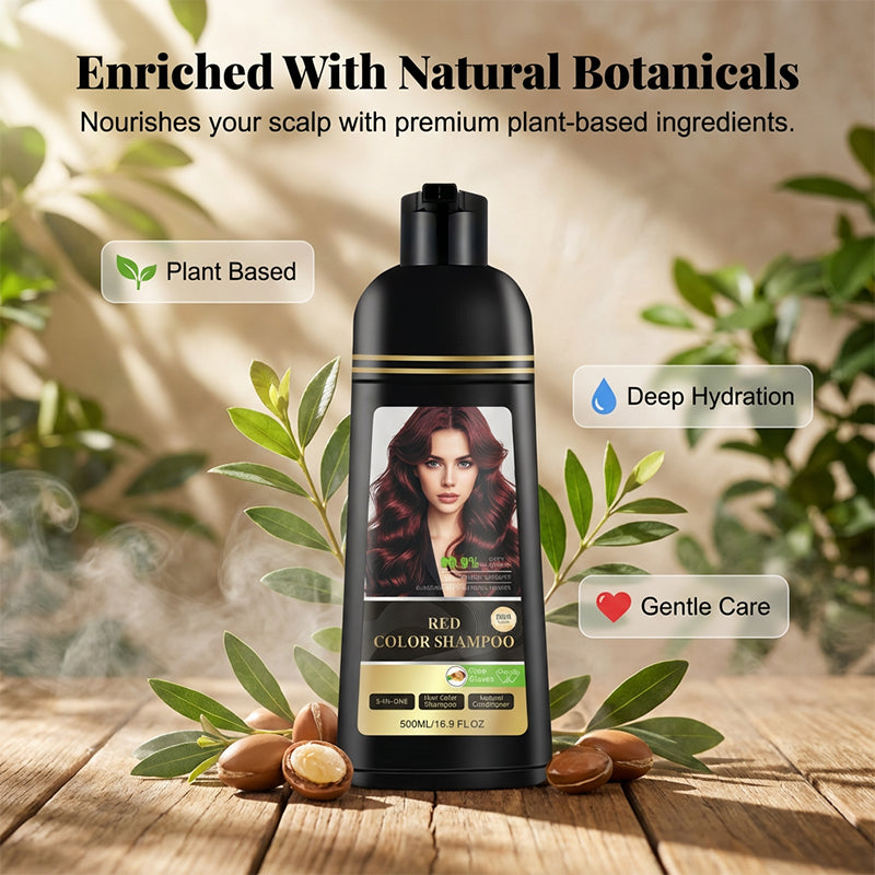 Shampooing colorant et nourrissant pour cheveux