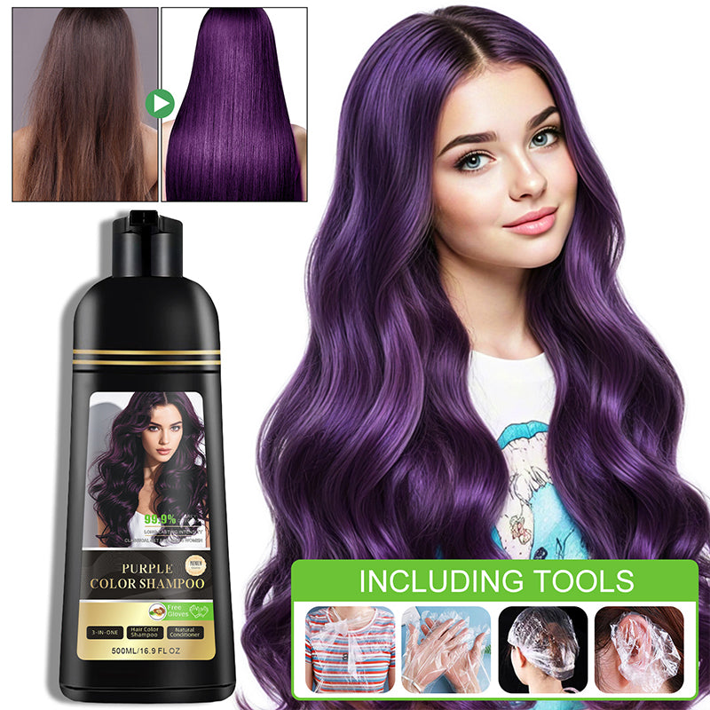 Shampooing colorant et nourrissant pour cheveux