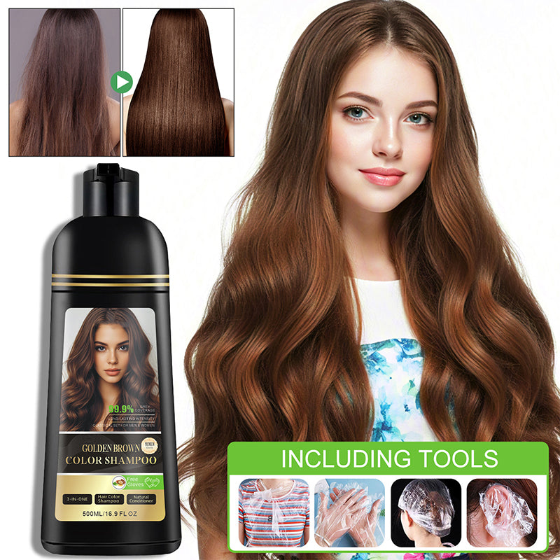 Shampooing colorant et nourrissant pour cheveux