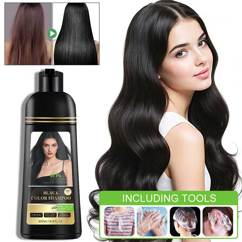 Shampooing colorant et nourrissant pour cheveux