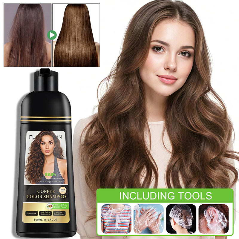 Shampooing colorant et nourrissant pour cheveux