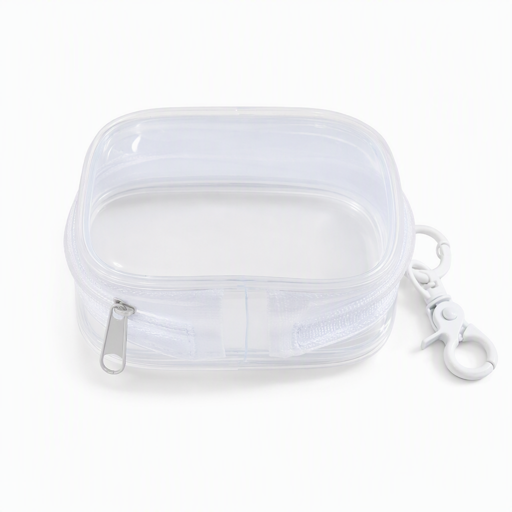 Étui de rangement pour accessoires de voyage transparent et portable