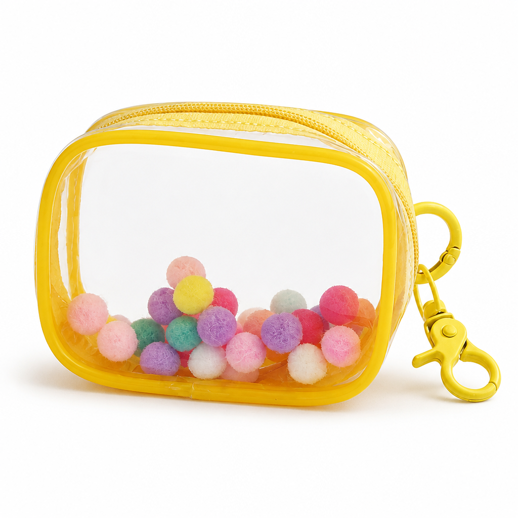 Étui de rangement pour accessoires de voyage transparent et portable