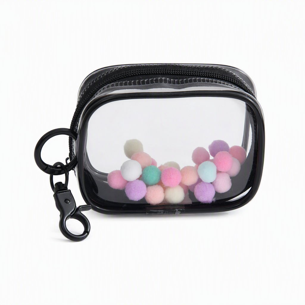 Étui de rangement pour accessoires de voyage transparent et portable