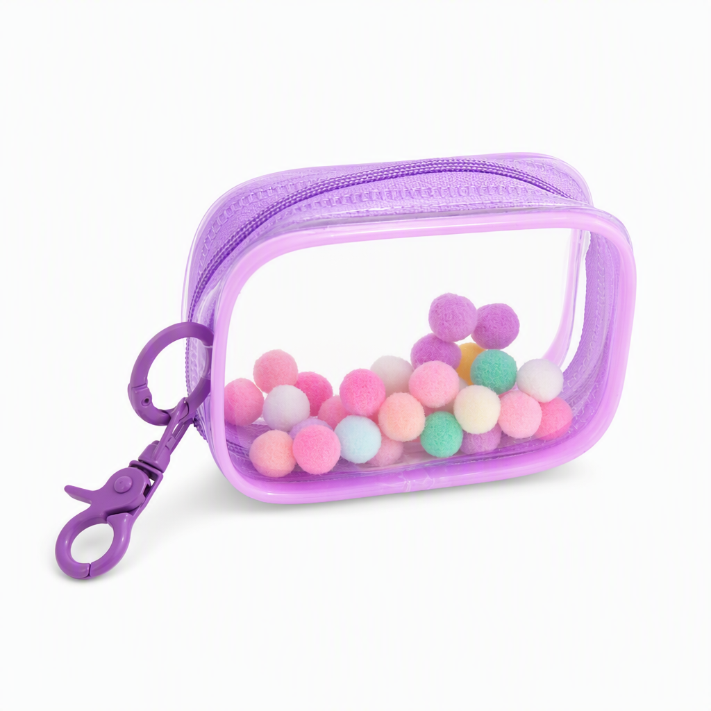 Étui de rangement pour accessoires de voyage transparent et portable