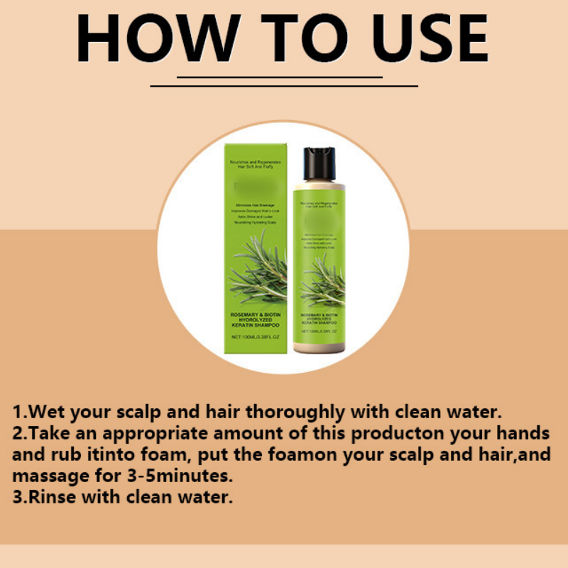 Shampooing nourrissant romarin et biotine 100 ml