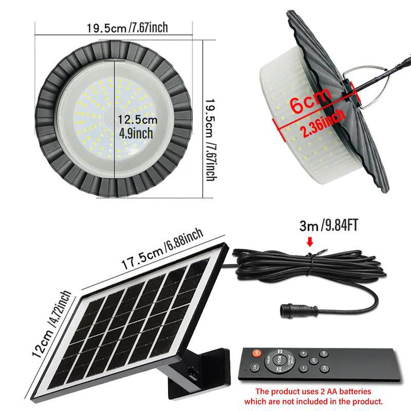☀️ Lampada Solare a Sospensione 1000LM