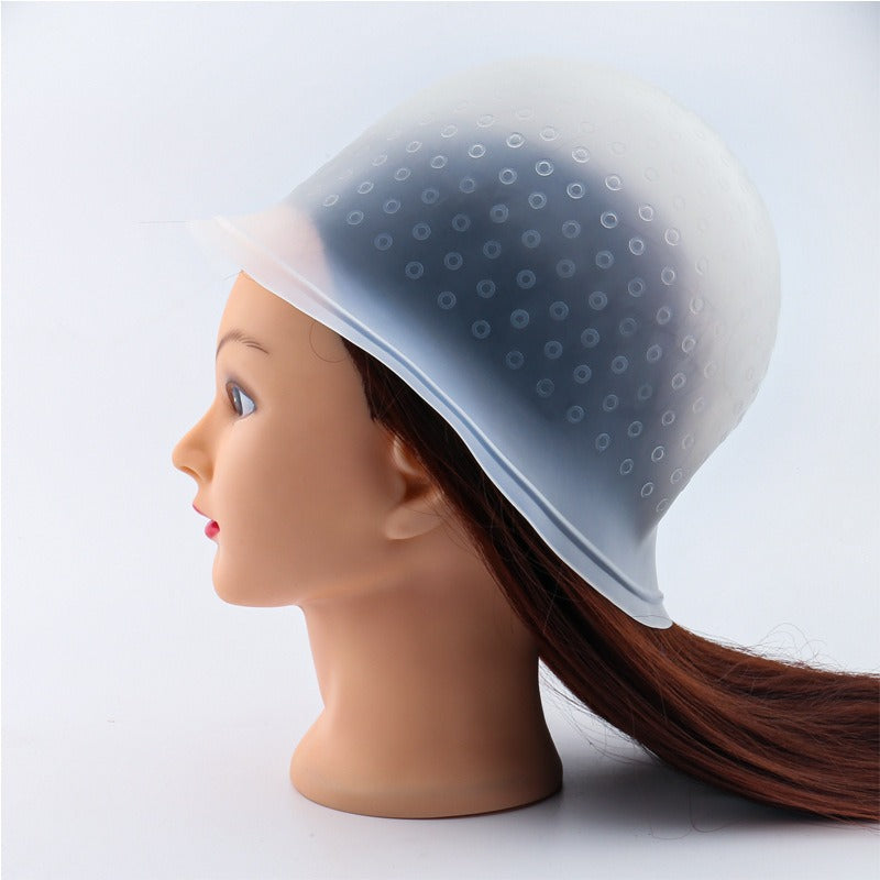 Bonnet en silicone pour mèches et coloration des cheveux