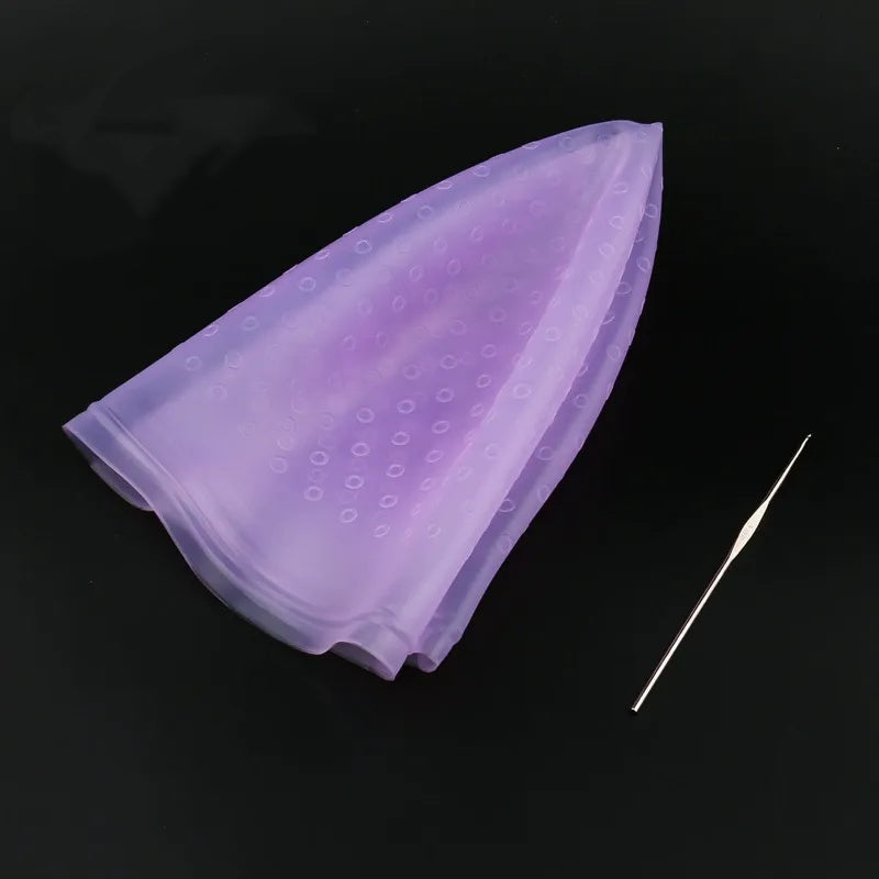 Bonnet en silicone pour mèches et coloration des cheveux