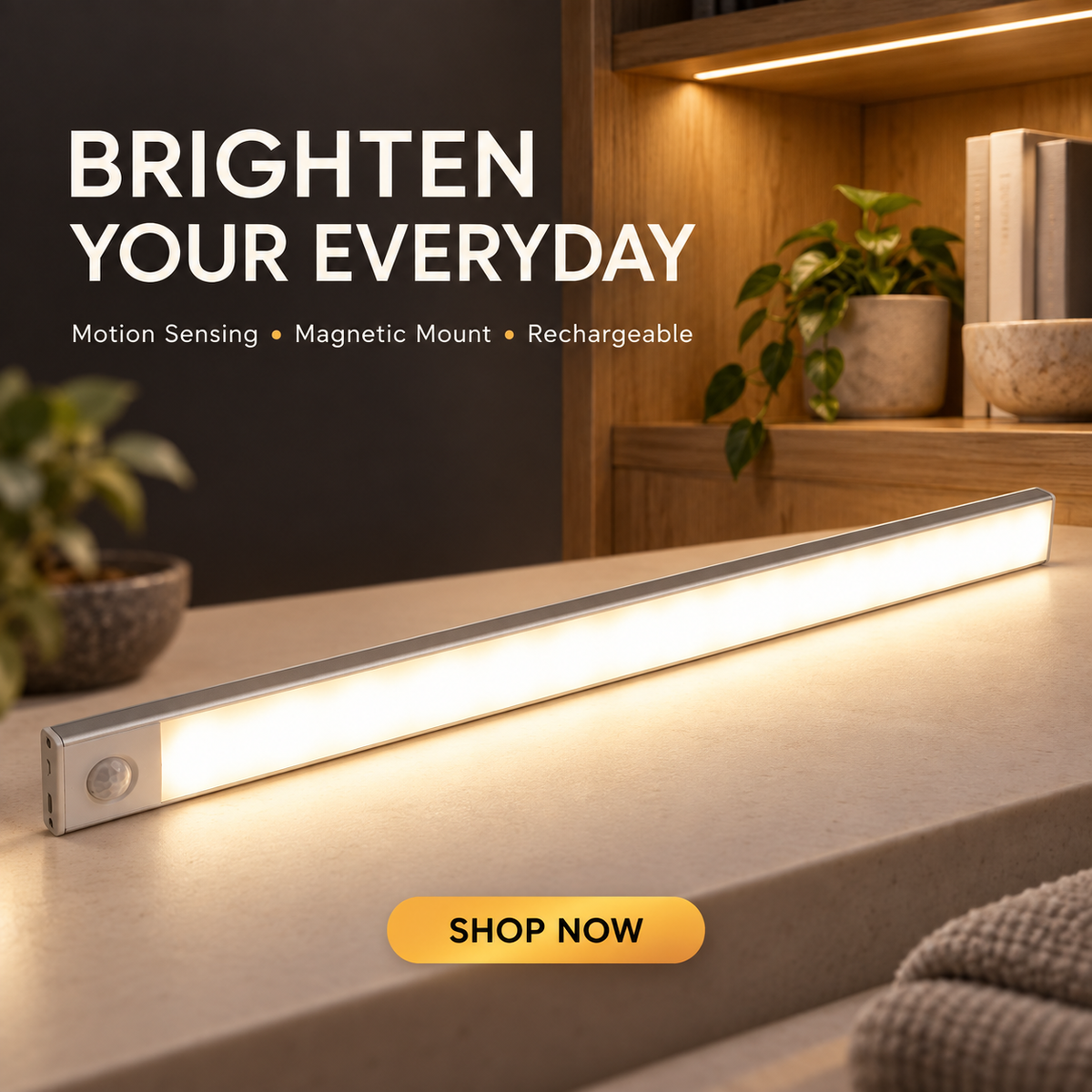 💡 Barra LED ultrasottile con sensore di movimento