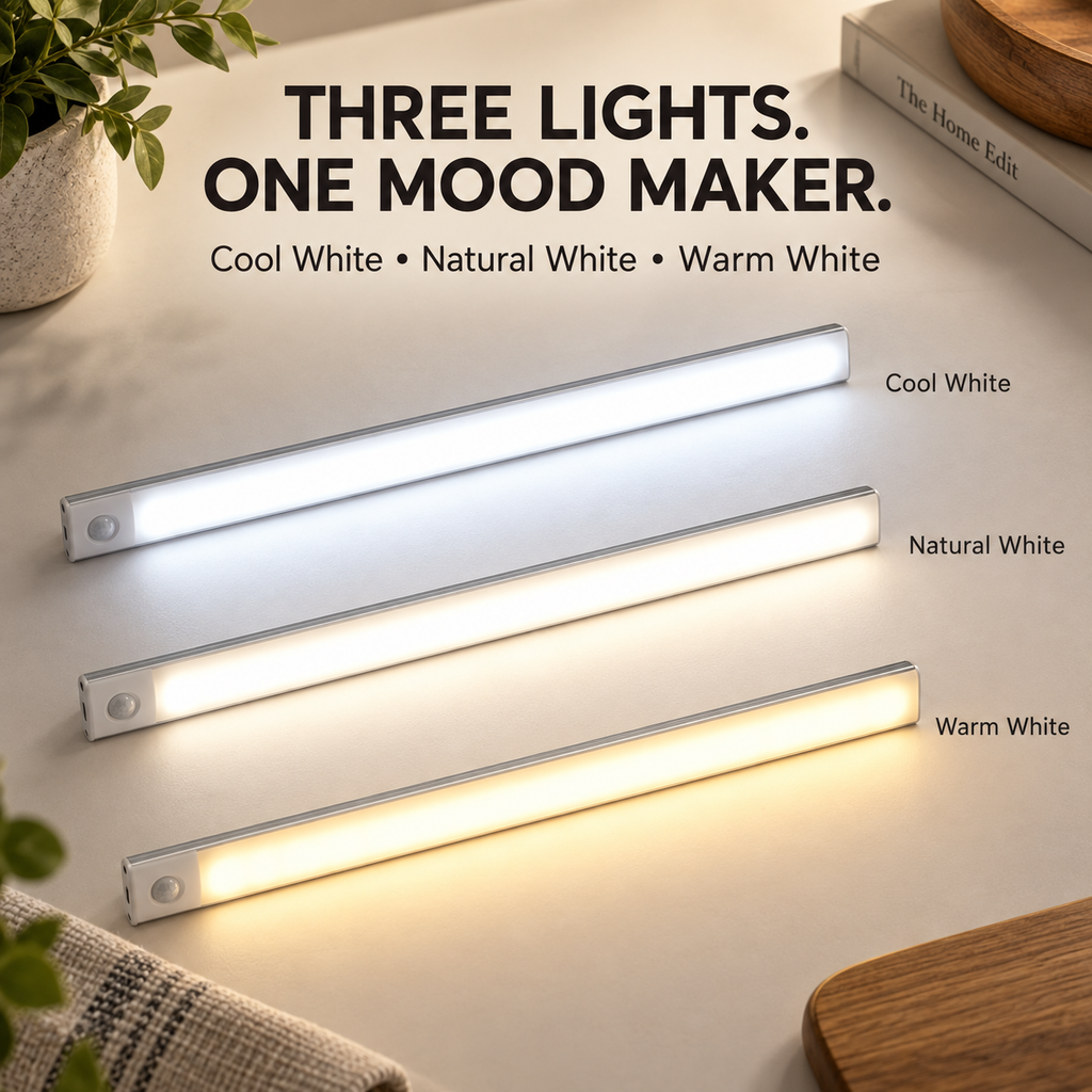 💡 Barra LED ultrasottile con sensore di movimento