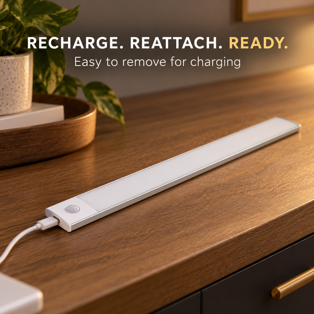 💡 Barra LED ultrasottile con sensore di movimento