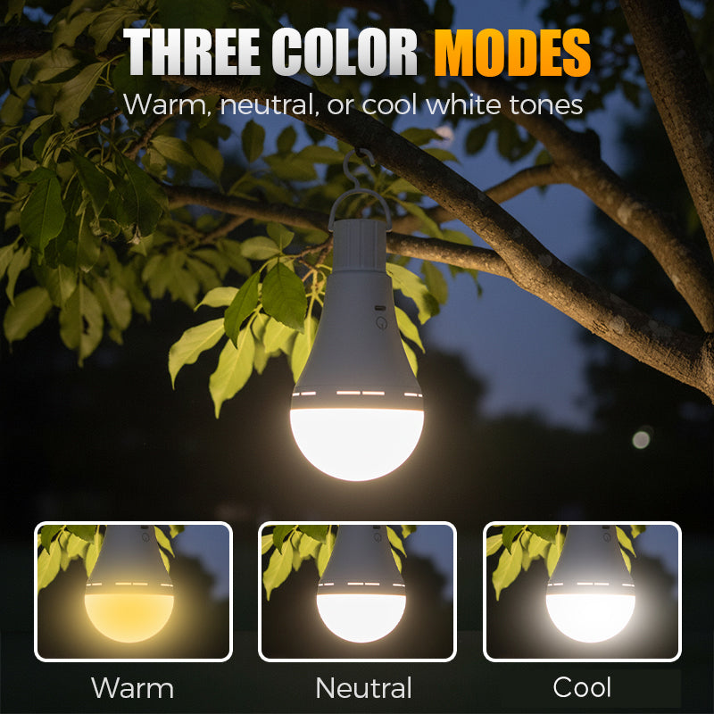 Ampoule LED rechargeable pour le camping