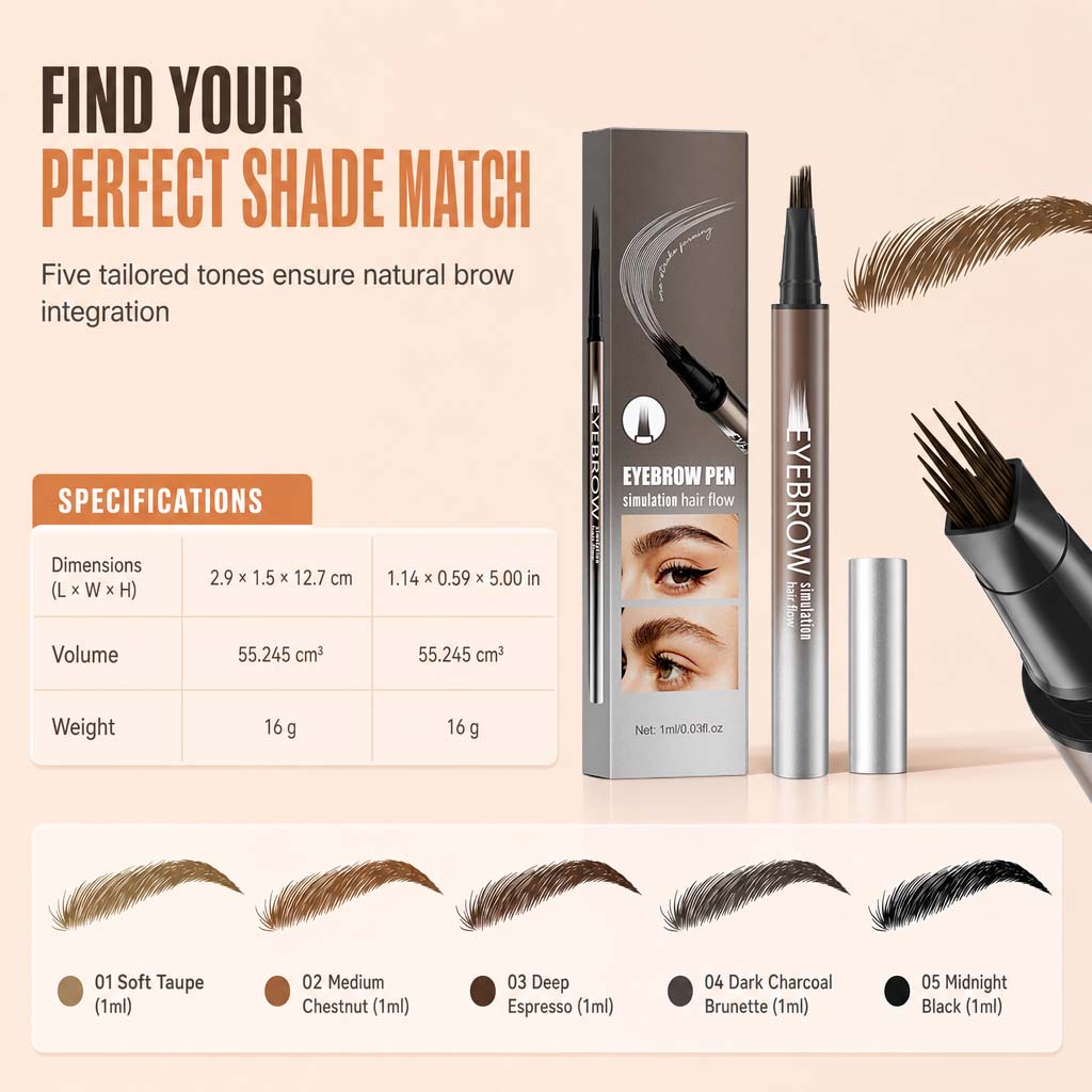 Retolador líquid per a celles de 4 puntes amb efecte de microblading