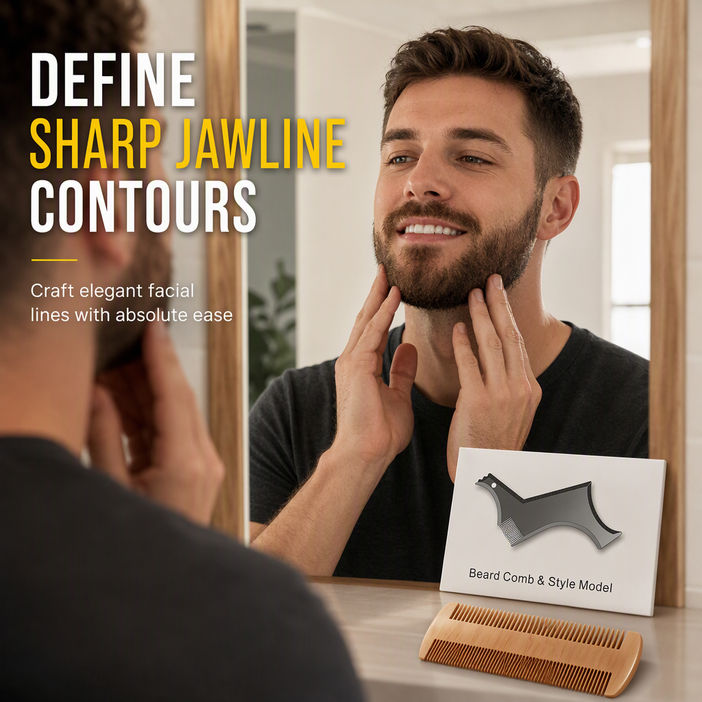 Guide de contour pour barbe symétrique