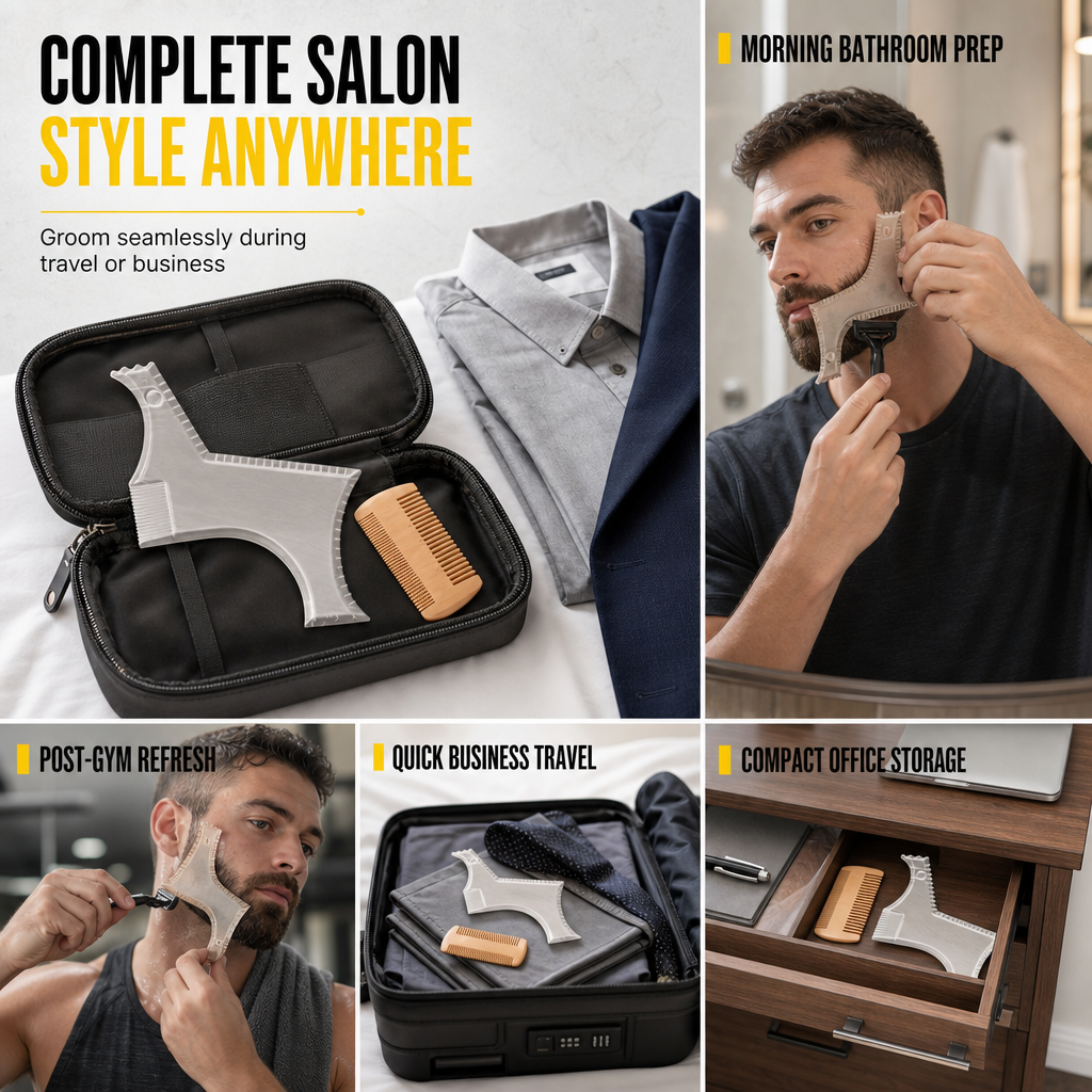 🧔 -50% Plantilla per a barba simètrica