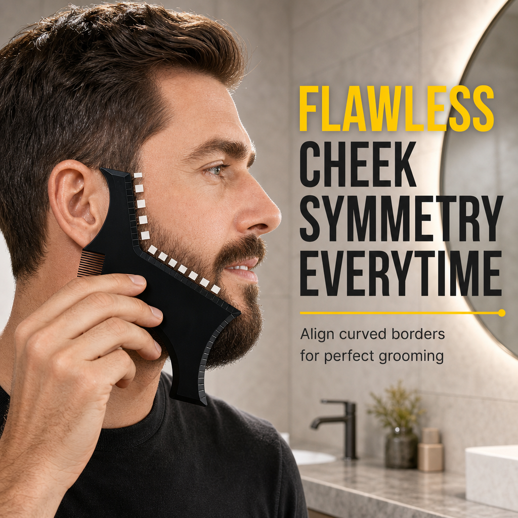 🧔 -50% Plantilla per a barba simètrica