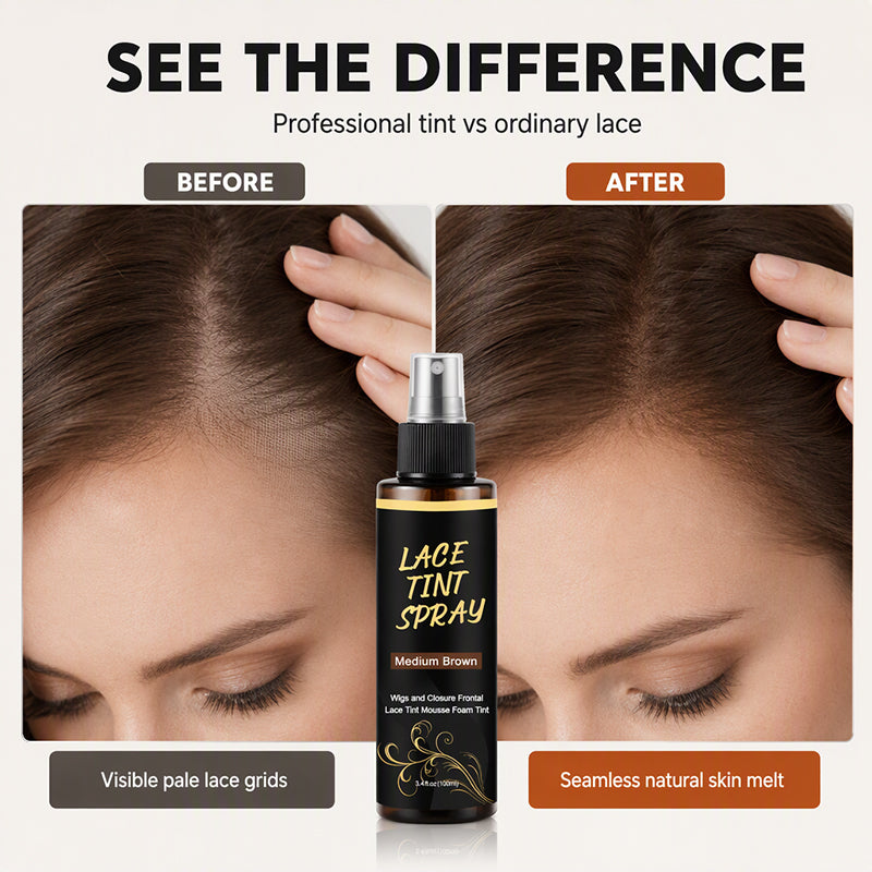 Spray colorant pour les racines des cheveux blancs