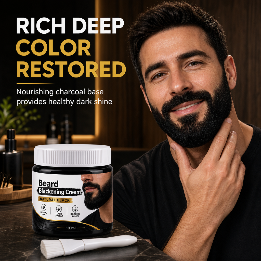 Crème colorante pour barbe noir naturel 100 ml