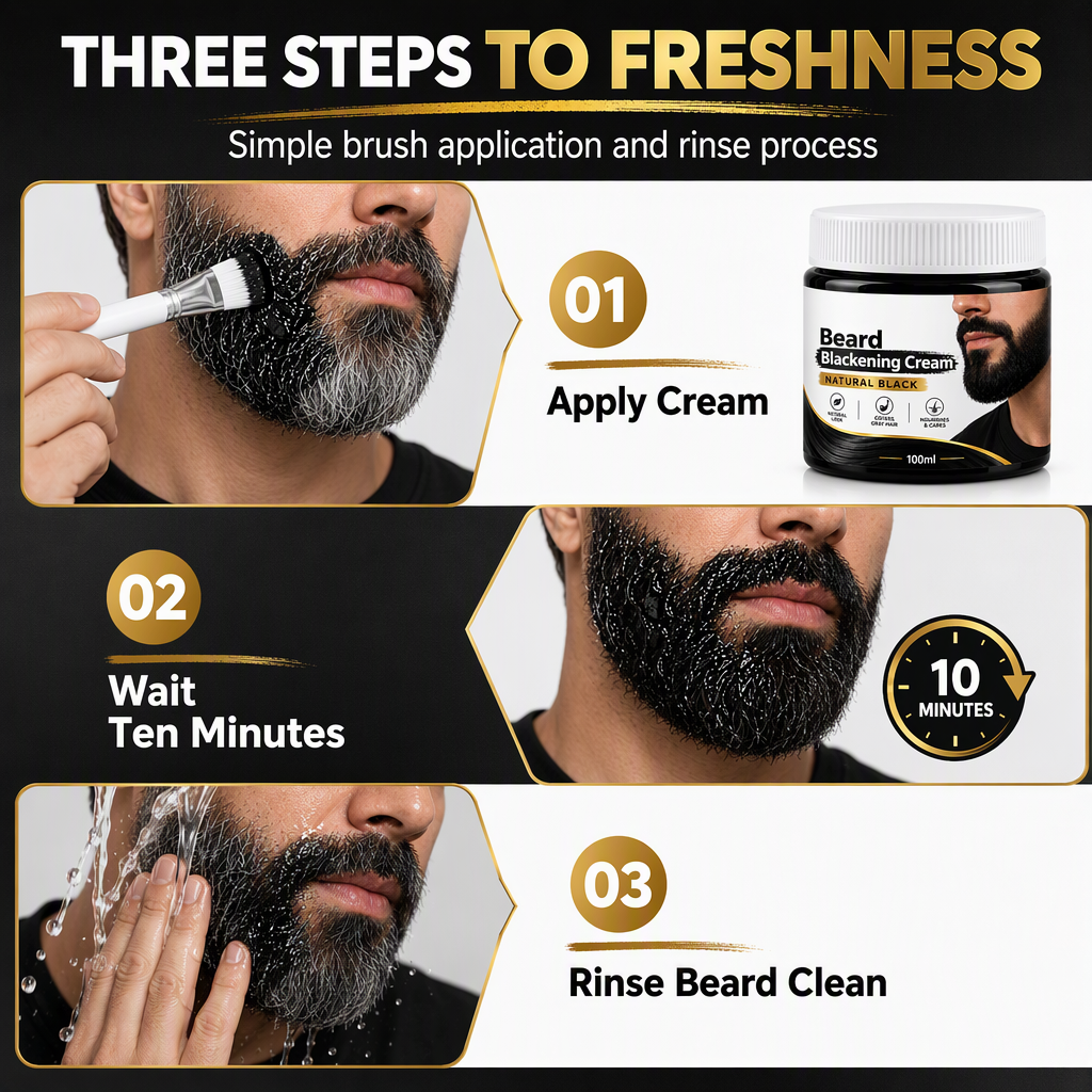 🧔 Offerta – Crema Colorante Barba Nero Naturale 100 ml