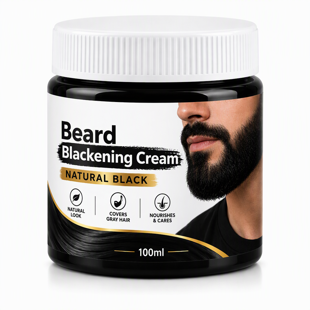 Crème colorante pour barbe noir naturel 100 ml