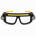 Lampe LED rechargeable par USB à clipser sur des lunettes, double faisceau